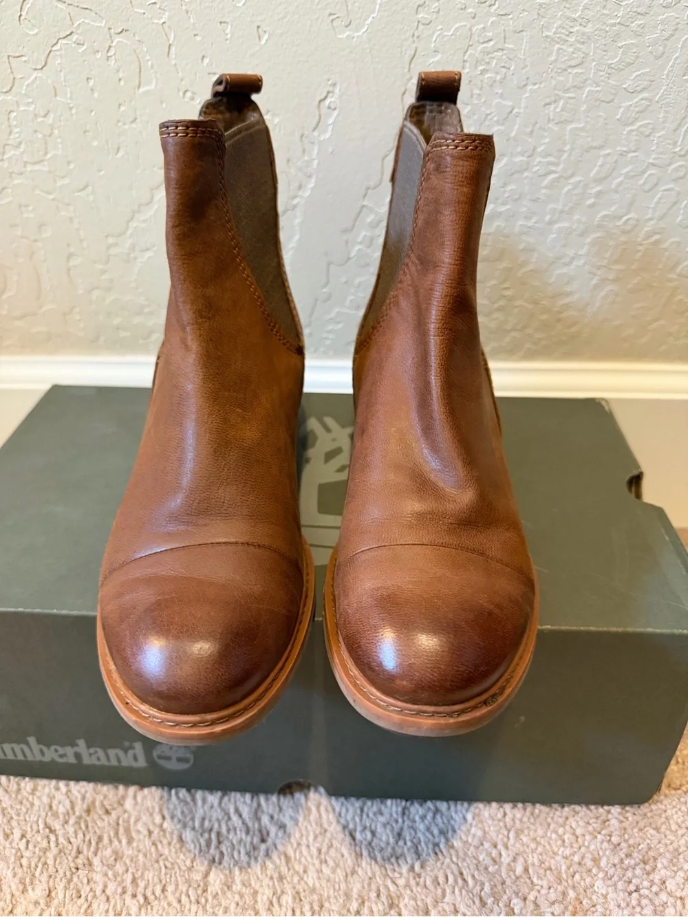 Timberland Women’s Brown Leather Chelsea Boots